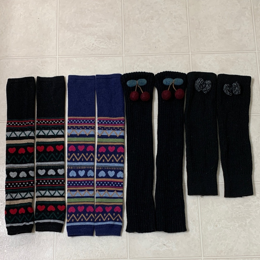 🌷3 for $25🌷Unbranded, US OS, 4 Pairs Of Leg Warmers, NWOT